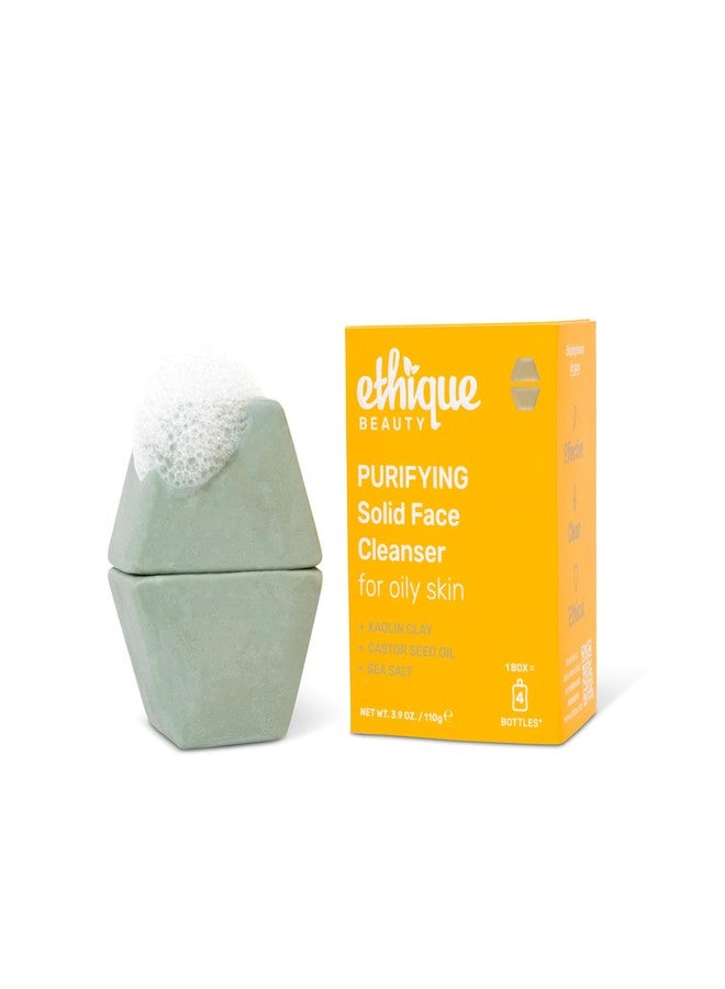 Ethique Purifying - Solid Face Cleanser for Oily Skin -Vegan, Zero-Waste, Plastic-Free, Cruelty-Free, 3.9 oz (Pack of 1: 2 Bars) - Image 1